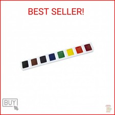 Prang Half Pan Watercolor Refill Tray, 8 Assorted Colors, 3 Trays DIX82000 