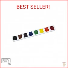 Prang Half Pan Watercolor Refill Tray, 8 Assorted Colors, 3 Trays (DIX82000)