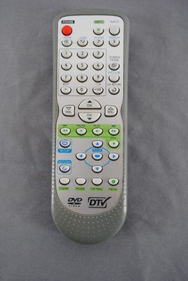 Sylvania NF602UD TV/DVD Video/DTV Digital Television Remote Control Gray Emerson