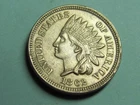 1862 INDIAN CENT   CIVIL WAR NICE  AU  COIN