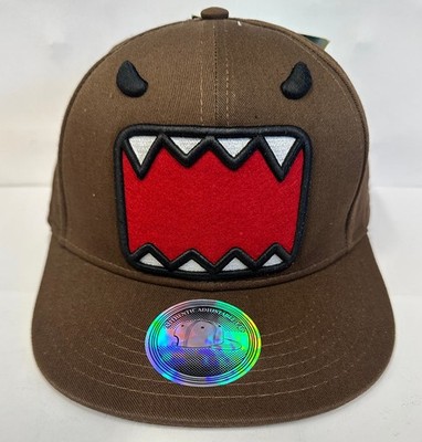 Baseball Cap Domo Kun Brown Face Head Snapback Adjustable Back NEW 