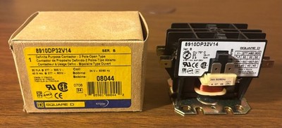 SQUARE D Definite Purpose Contactor Ser B 2- pole (8910DP32V14) NEW (open box)