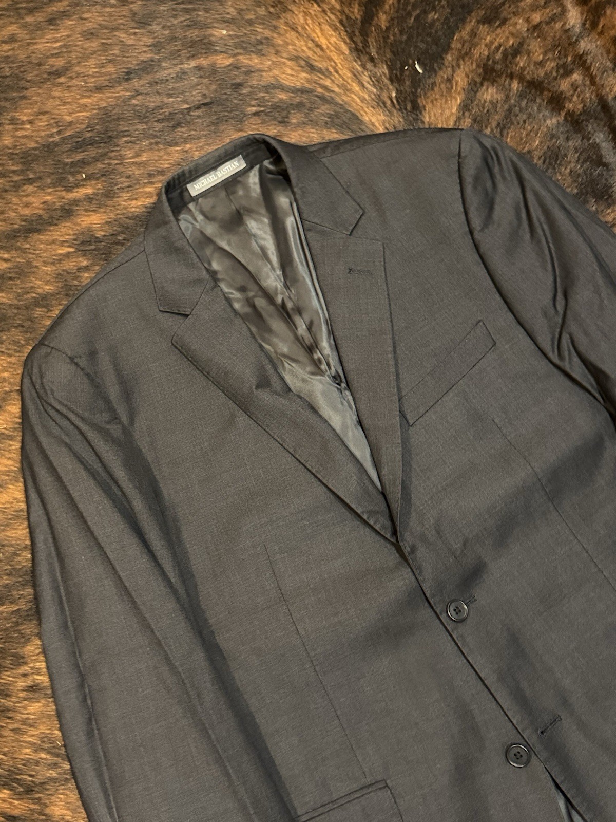 Michael Bastian Solid Gray MB111 Blazer Sport Coa… - image 1