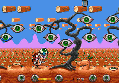 Ren And Stimpy Stimpy's Invention - Sega Genesis Game - Picture 7 of 8