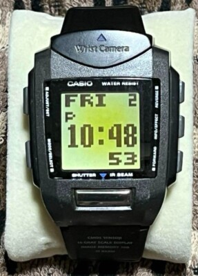 Vintage CASIO Wrist Camera WQV-10 Digital Men's Watch From