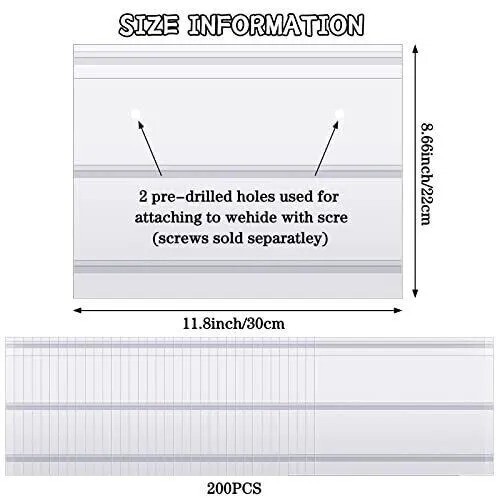 200PC Temporary License Plate Temporary Tag Plastic Bags Dealer License Plate US - Picture 7 of 8