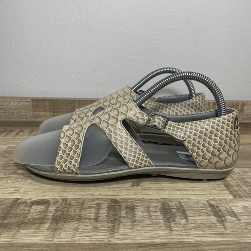 FootJoy Napoli sandali da golf senza punte donna misura 7 cinturino ecopelle pelle di serpente - Foto 3 di 8