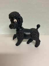 Alter DDR Plastik Pudel Hund mit Wackelaugen  Spielzeug Sammler Retro