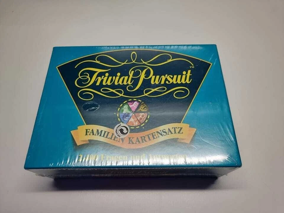 Trivial Pursuit Familien Kartensatz mit 2400 Fragen von 1995. NEU - Bild 1 von 1