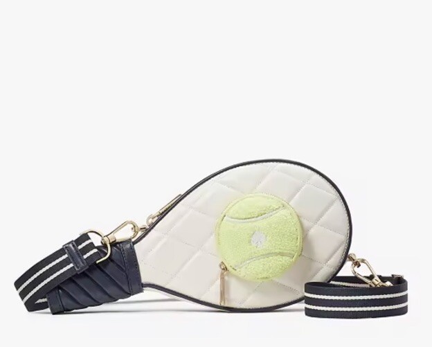 Kate Spade Grand Slam 3D Tennis Racquet Crossbody KF517 Limited