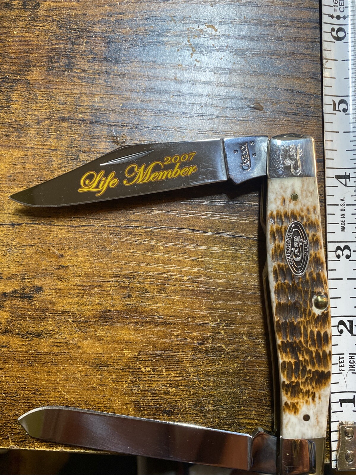 Vintage Case XX 2007 CCC Life Member Moose Pattern-6275 Knife