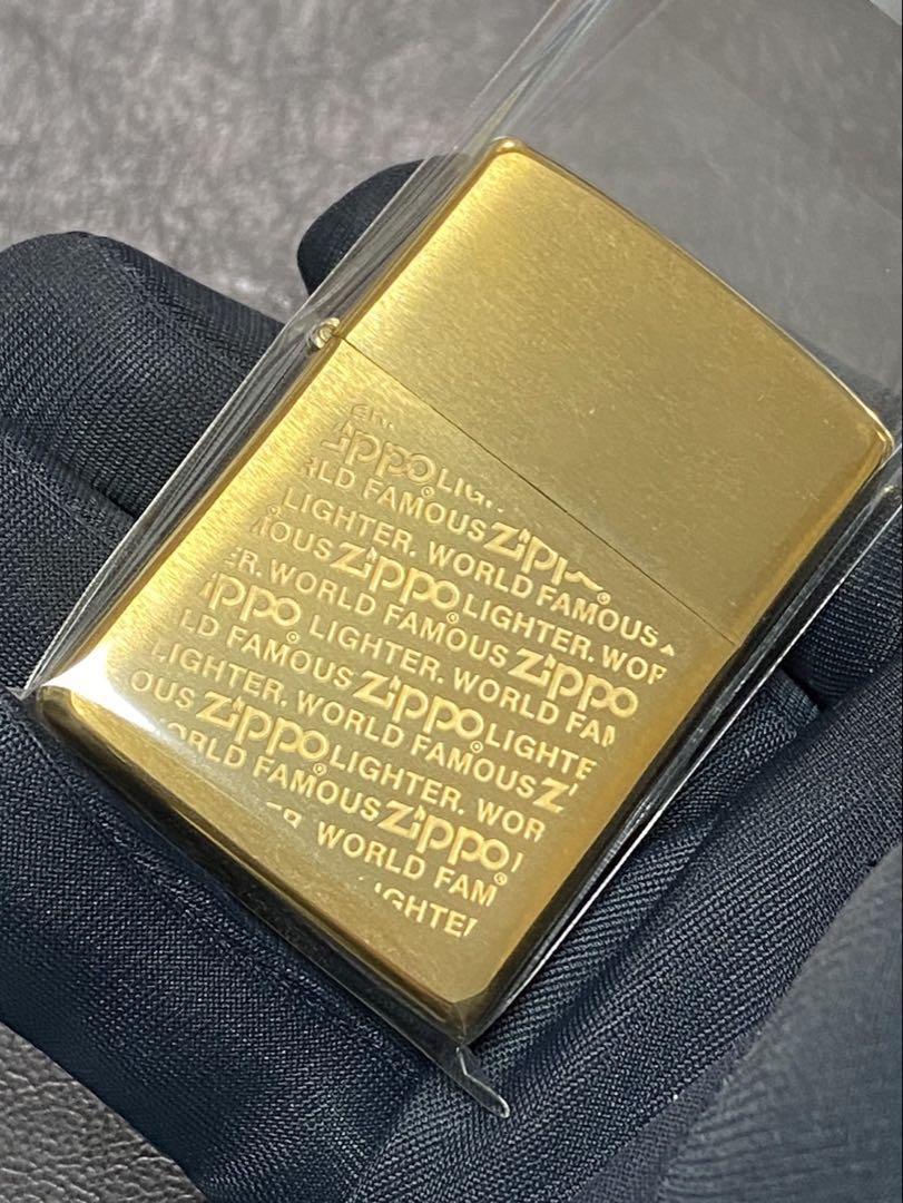 Zippo GOLD WORLD FAMOUS Gold Made in 1995 Lighter