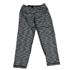 Victoria Secret Knockout Leggings Ankle Gray Medium Stretch Yoga Athleisure Crop