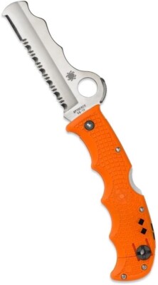 Spyderco Assist Lightweight Orange 3.68'' CombinationEdge Folding Pocket Knife
