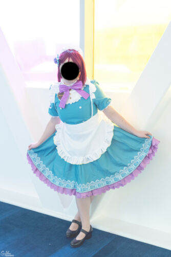 Riko Love Live Sunshine!! Cosplay anime de criada del día de San Valentín Aqours - TALLA ÚNICA - Imagen 1 de 3