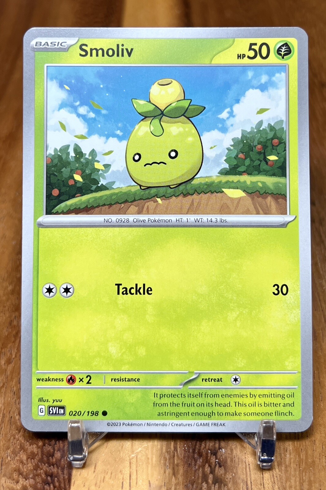 Smoliv 020/198 SV1 Scarlet & Violet Base Non Holo Pokemon Card NM