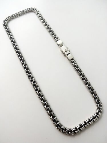 Collana brutale da uomo in argento sterling massiccio (925) Bismark, 110 gr, 65 cm - Foto 7 di 7