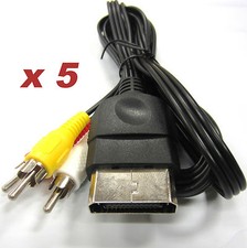 5 x 6FT Stereo RCA AV Cables for the Origal XBOX - Old Skool