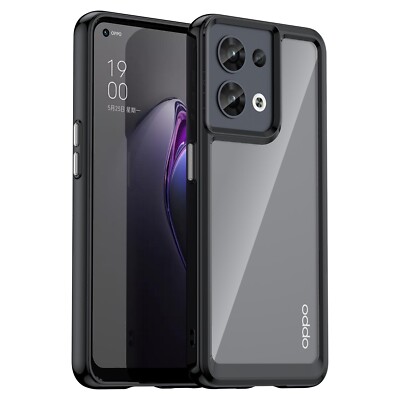 For OPPO Find X8 Pro Reno14 5G Clear Case Hard Back Soft Bumper Protective Cover