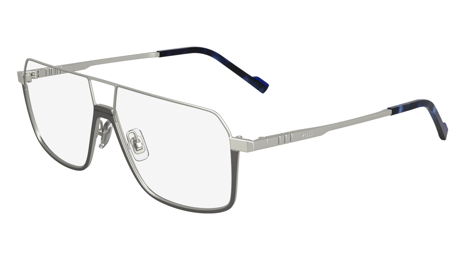 ZEISS ZS24157LPMAG SET 048 SATIN SILVER/MATTE BLUE 57/12/145 MALE Eyewear Frame