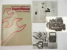 1984 Toyota EH700 Engine for Forklift Repair Manual Workshop Manual
