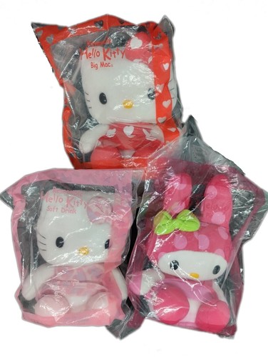 RARO! Sigillo NOS reversibile vintage 2002 Hello Kitty My Melody McDonald's - Foto 1 di 16