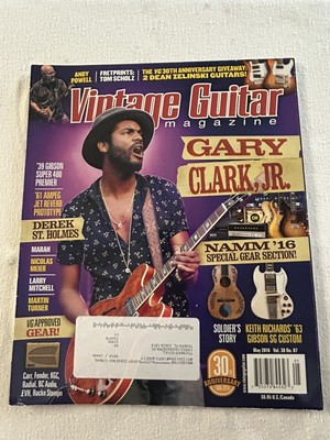 Gary Clark Jr. Vintage Guitar Magazine May 2016