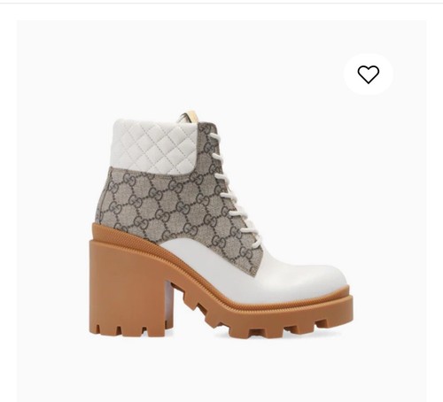 Gucci GG uncle boots leather white/beige, size 37 - Picture 5 of 8