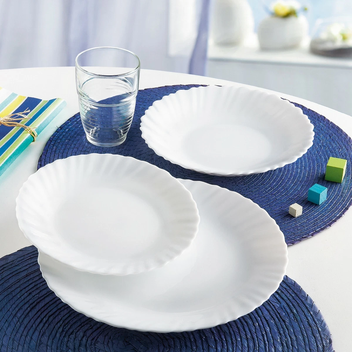 Set d'assiettes «Oceana», 18 pièces