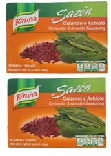 Knorr Seasoning With Coriander & Annatto 2 PACKS-  32 Packs. ea.
