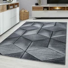 CUBIC 9290 MODERN DESIGN RUG BLACK GREY SOFT LARGE FLOOR BEDROOM CARPET RUGS