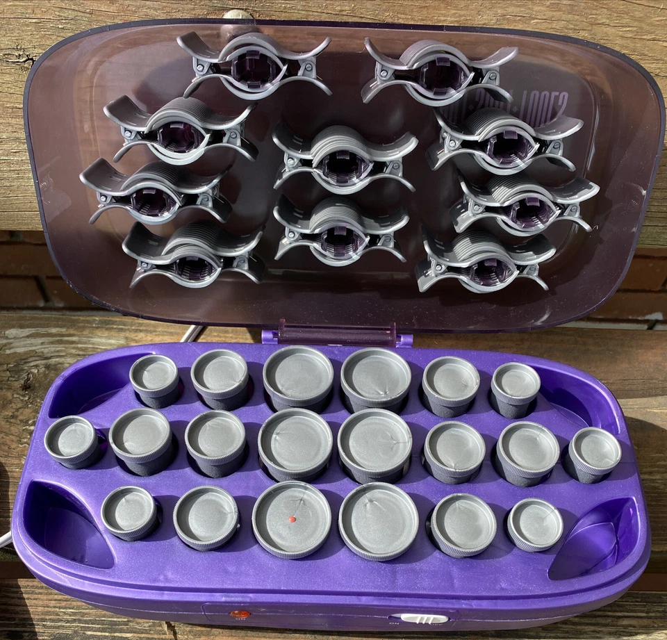 Rodillos de pelo flocados calientes 20 herramientas de tiro caliente Helen of Troy Hairsetter @81 Foto 4 de 4