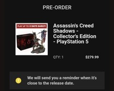 Assassin's Creed Shadows Collector's Edition Pre Order PS5