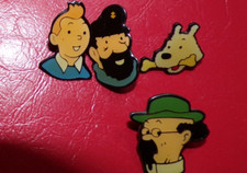 4 Pins TINTIN Série CORNER COINDEROUX HERGÉ Milou Haddock Tournesol  pin 's