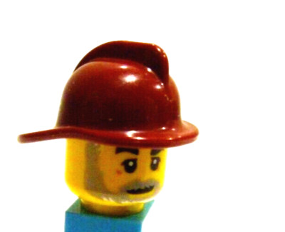 2 x LEGO  3834 City,Helm für Minifigur Feuerwehrmann in dark red.Neuware