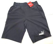 Puma Men's Essential Jersey Shorts, Black, 100 Cotton, Size Small NWT