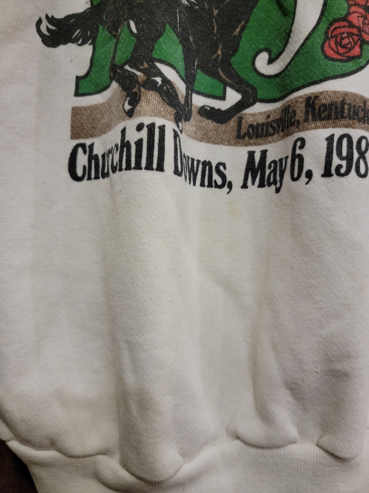 Vintage 1989 Crew Neck Kentucky Derby Sweatshirt Grap… Gem