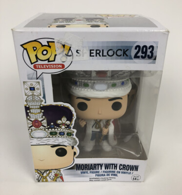 Funko POP! TV Sherlock Holmes Moriarty w/ Crown #293 Vaulted Rare - Brand New