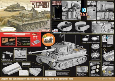 1/35 Dragon Scale Pz.Kpfw. VI Ausf.E Sd.Kfz.181 Late Production Wittmanns Last T