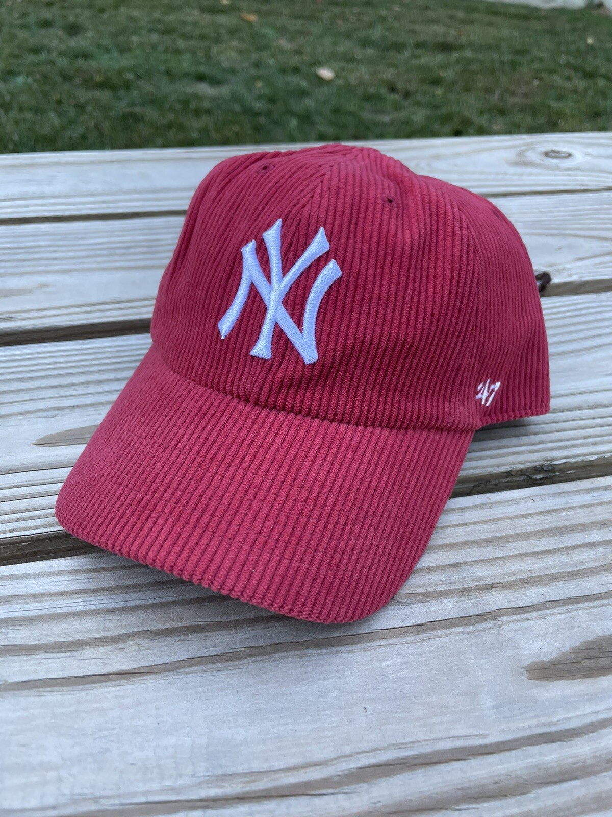 NWT New York Yankees 47 Brand Rare UO Collab Cloth Strap Hat MLB Genuine Merch
