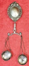 BALANCE BIJOUTIER ANCIEN. ARGENT CISELÉ. ESPAGNE. CENTURY XVIII