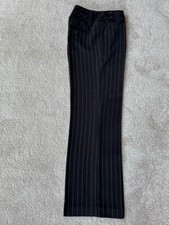 Esprit klassische, elegante Damen Hose, Gr. 36 / S, Schwarz / weiß gestreift