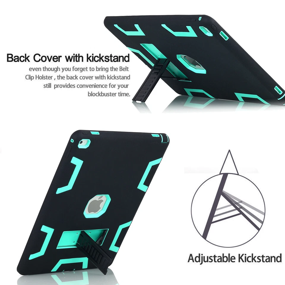 For iPad Pro 12.9 in 1st/2nd Gen Case Hybrid Shockproof Heavy Duty Stand Cover - Image 4 of 4