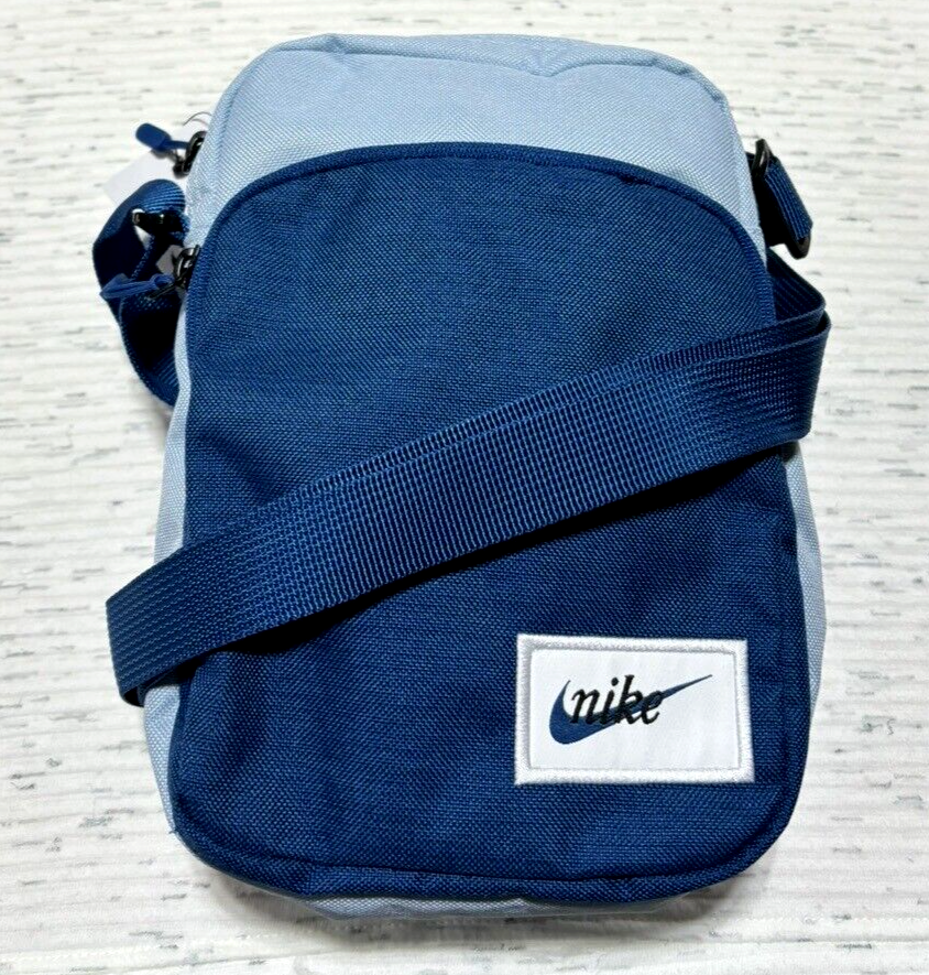 NWT NIKE Sportswear HERITAGE CROSSBODY Messenger Shoulder Bag BLUE