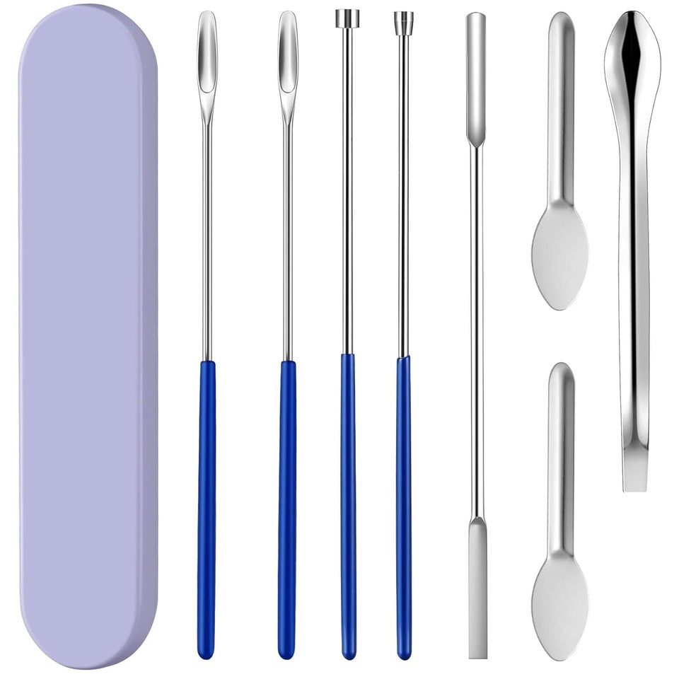 8 Piece, Home & Lab Supplies Micro Tiny Spoon Spatula, Lab Scoop