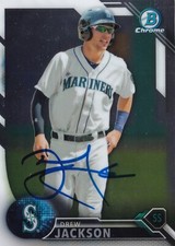 DREW JACKSON SIGNED AUTO'D 2016 BOWMAN CHROME CARD #BP19 BALTIMORE ORIOLES