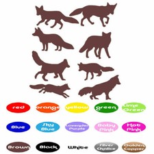 Fox Silhouette Decals vinyl wall stickers home window door Room art decor animal