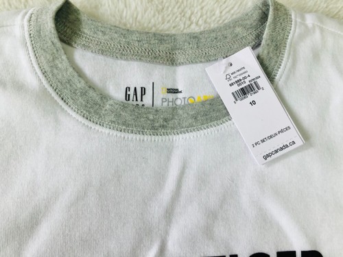 New GAP Kids Pajamas Set Shorts National Geographic Size 10 100% Organic Cotton - Picture 2 of 8