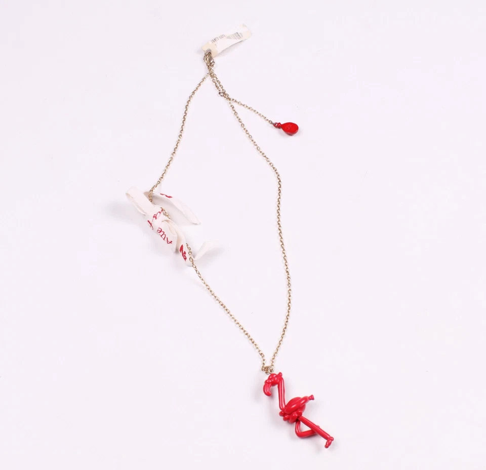 Ожерелья фламинго Les Nereides N2 с красными балунами длина 23 дюйма - Изображение 2 из 4