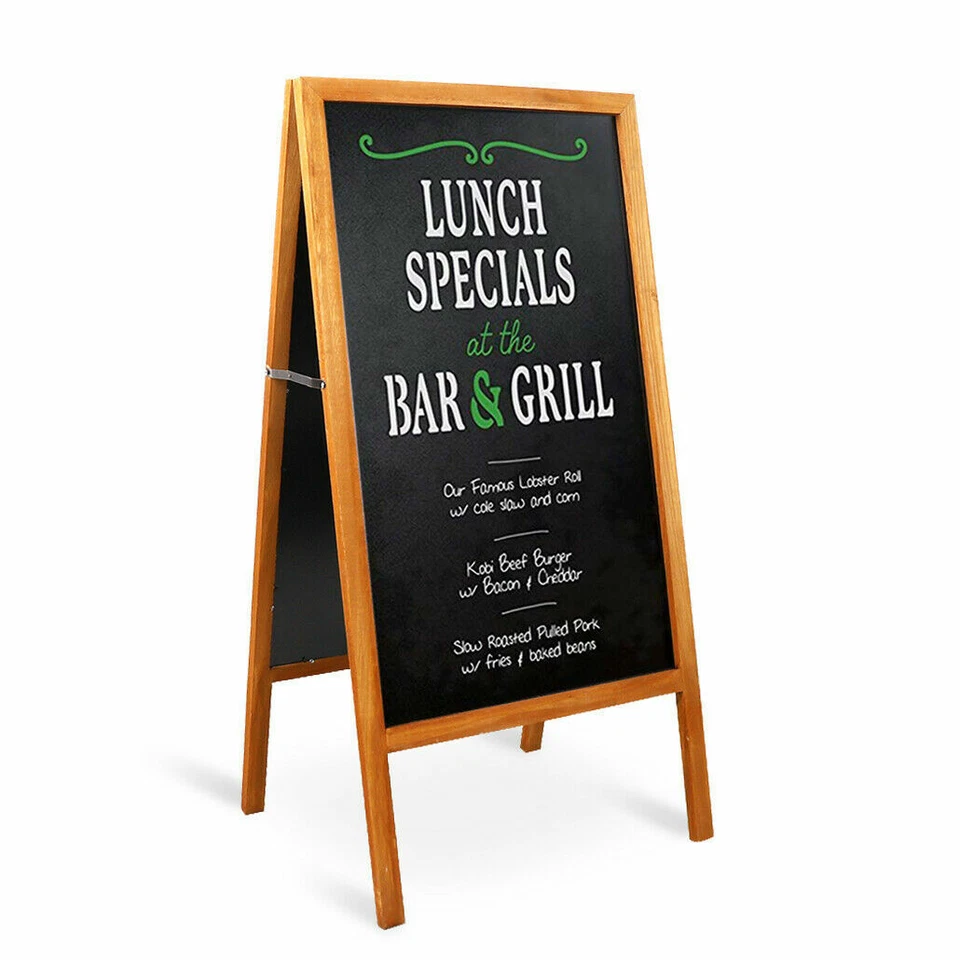 Sidewalk Chalkboard Large Tall Professional Magnetic Surface 2-Sided Sign Menu - Image 3 of 4